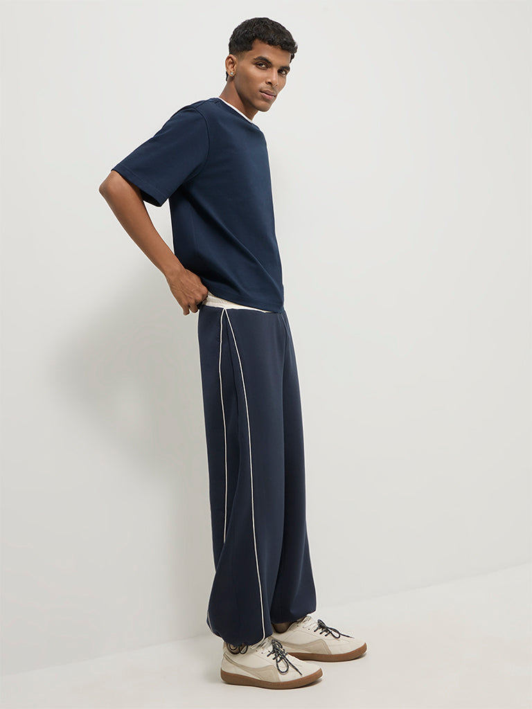 Wide-Leg Track Pants