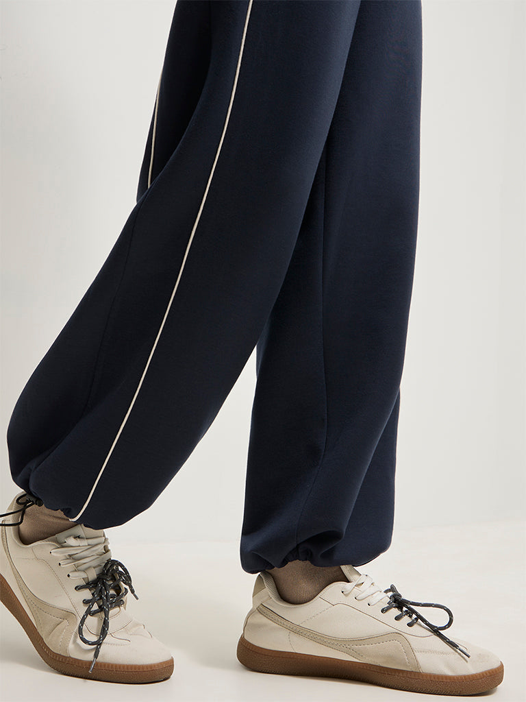 Wide-Leg Track Pants