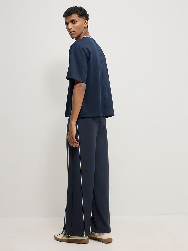 Wide-Leg Track Pants