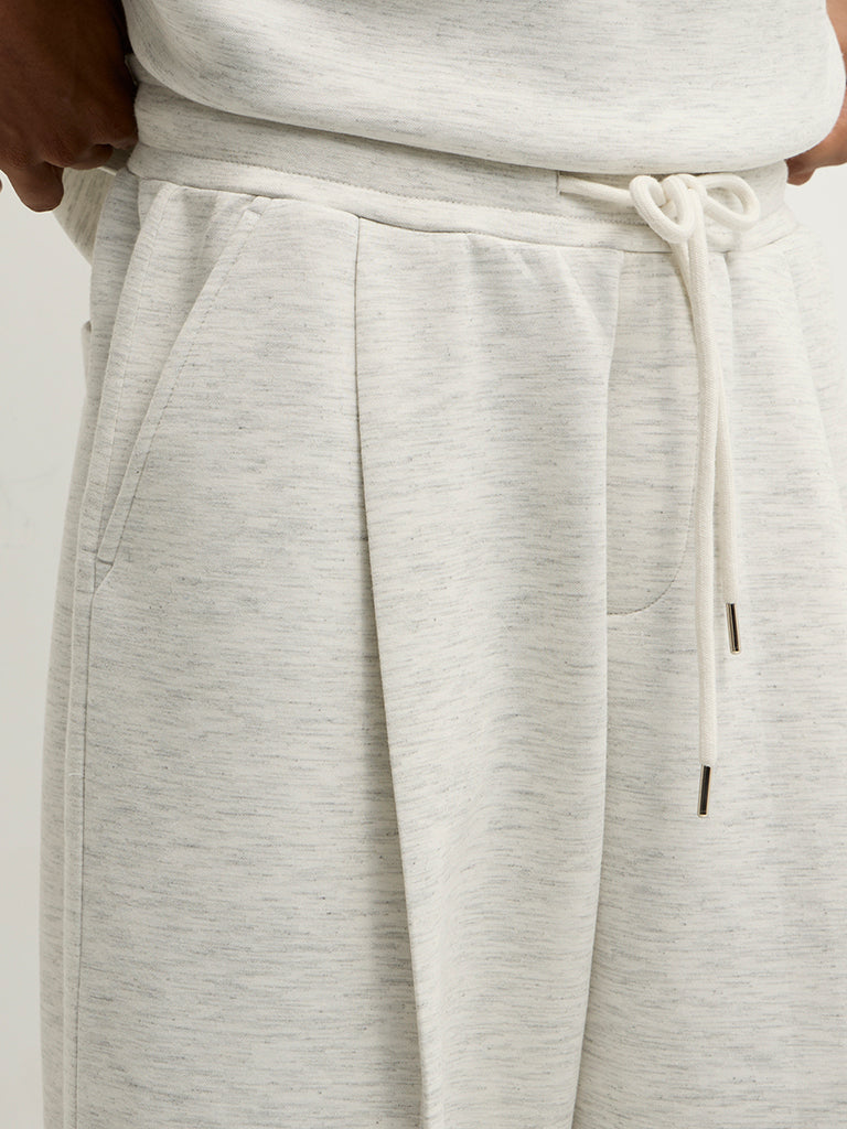 Baggy-Fit Melange Pants
