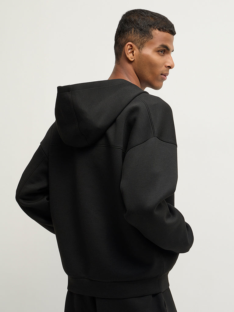 Boxy-Fit Zip-Up Hoodie
