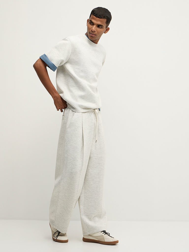 Boxy-Fit Melange T-Shirt