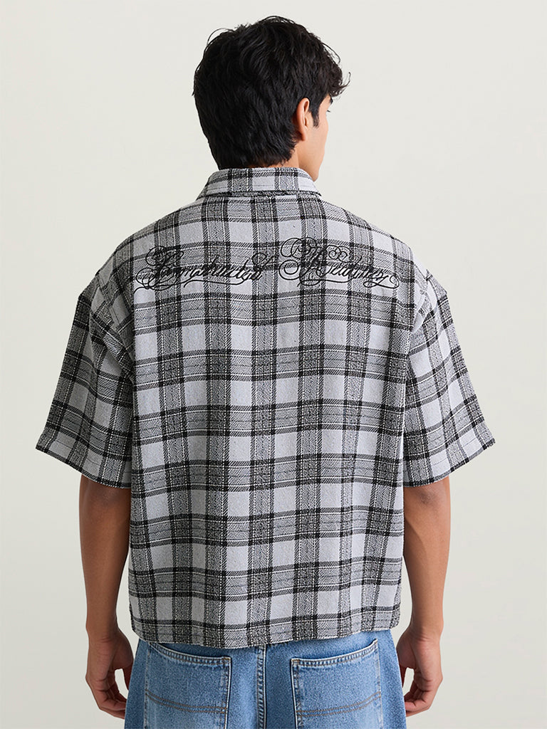 Boxy-Fit Check Shirt