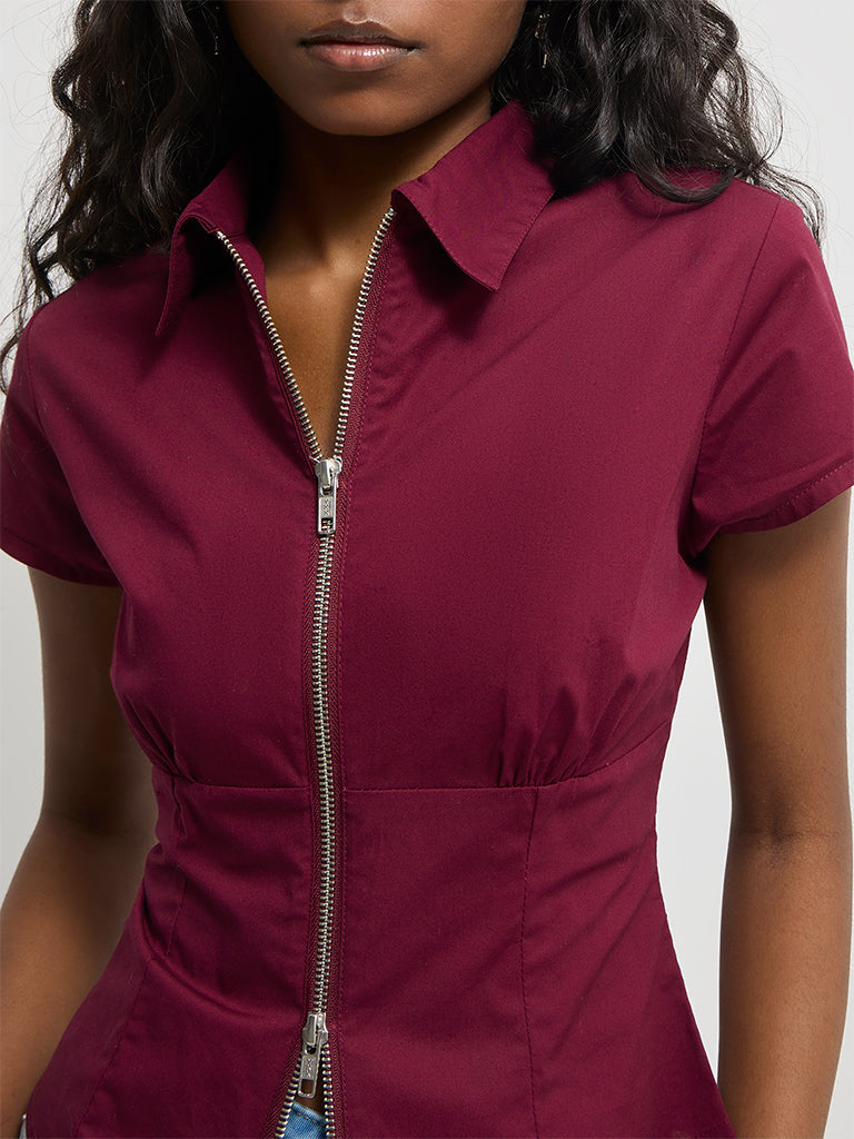 Fitted Solid Shirt