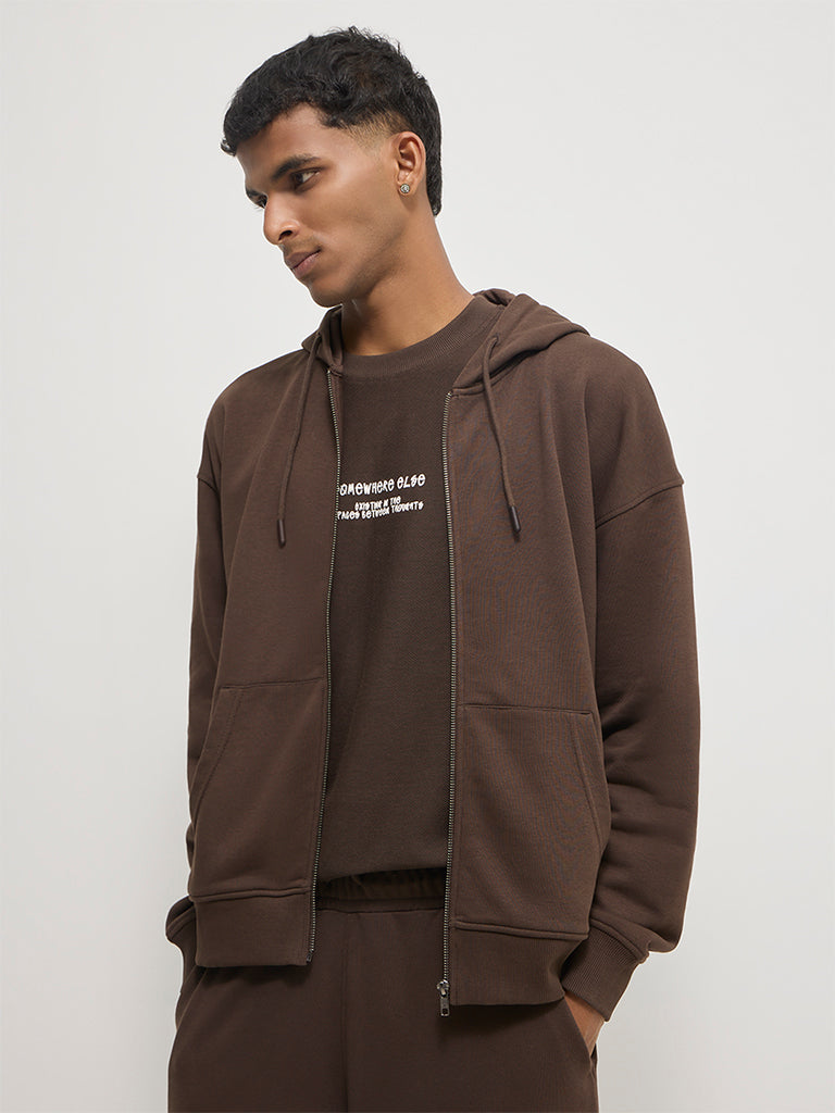 Baggy-Fit Typographic Track Pants