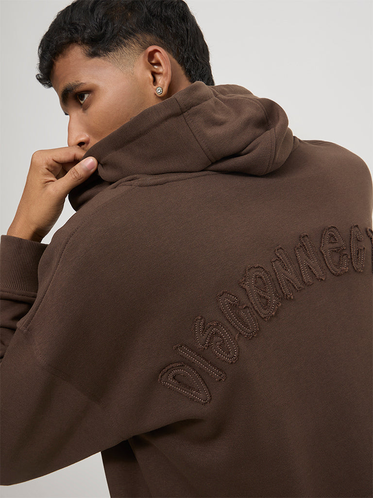 Baggy-Fit Typographic Track Pants