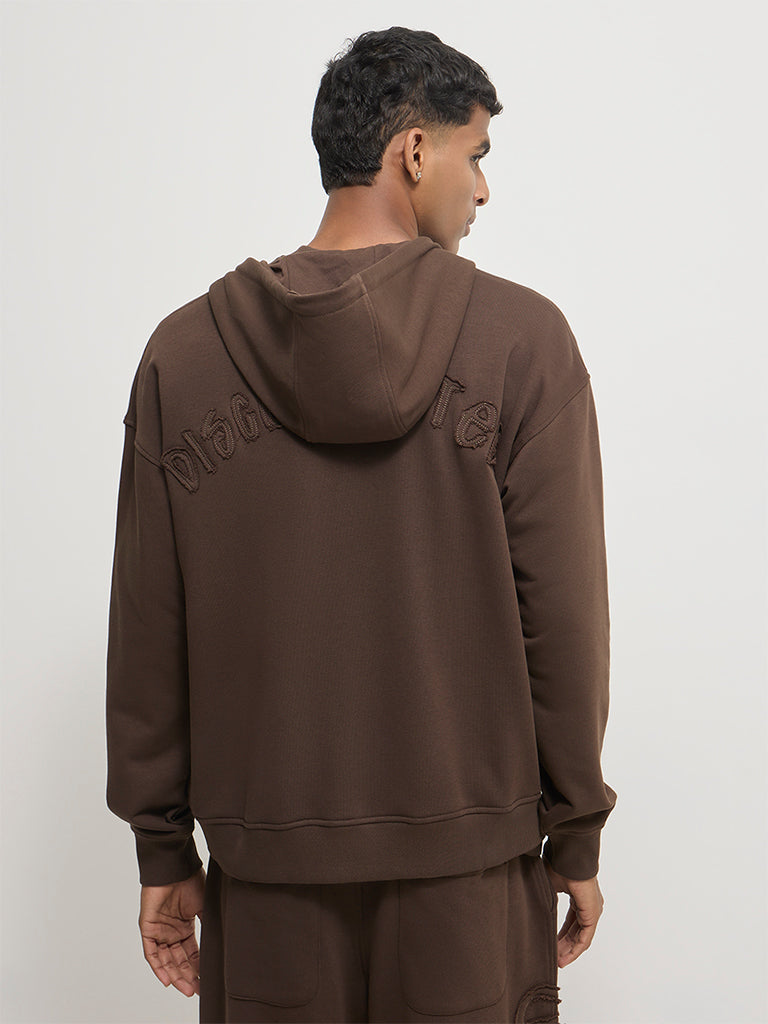Baggy-Fit Typographic Track Pants