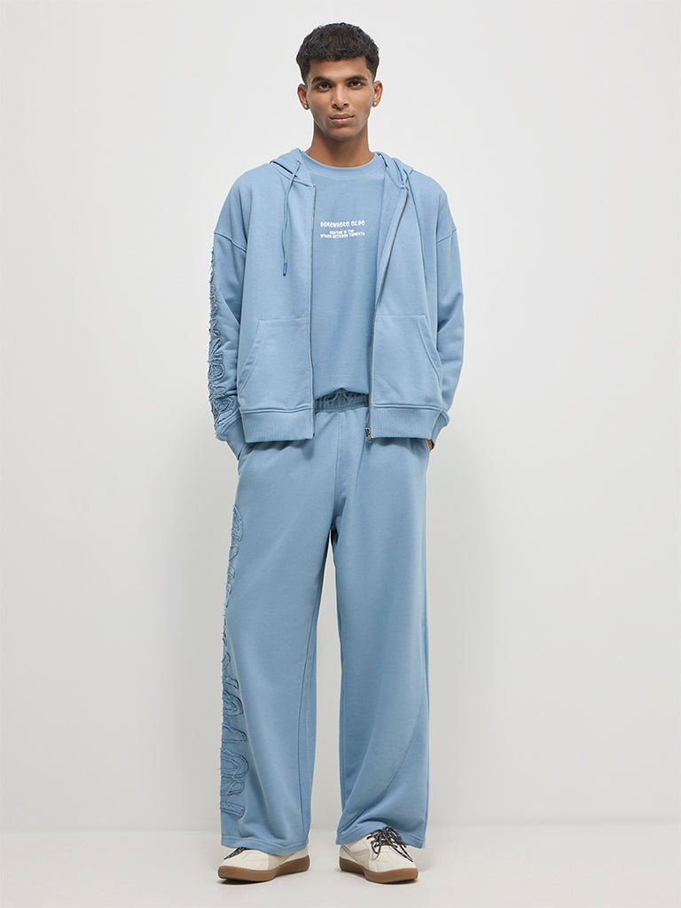 Boxy-Fit Typographic Hoodie