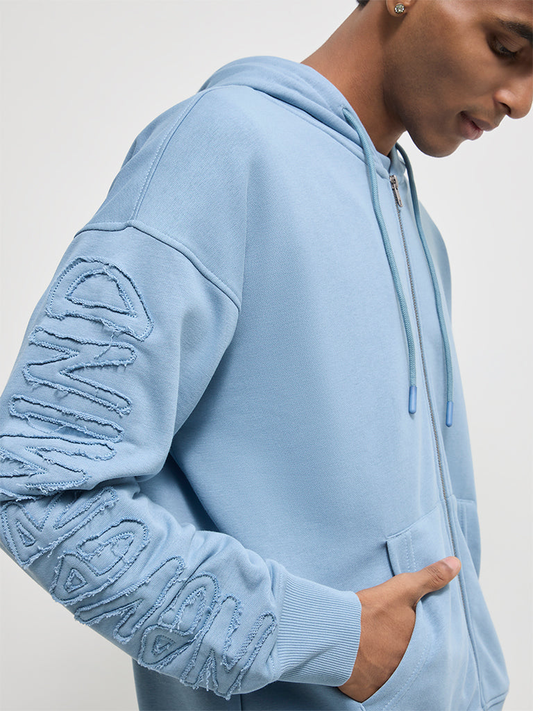 Boxy-Fit Typographic Hoodie