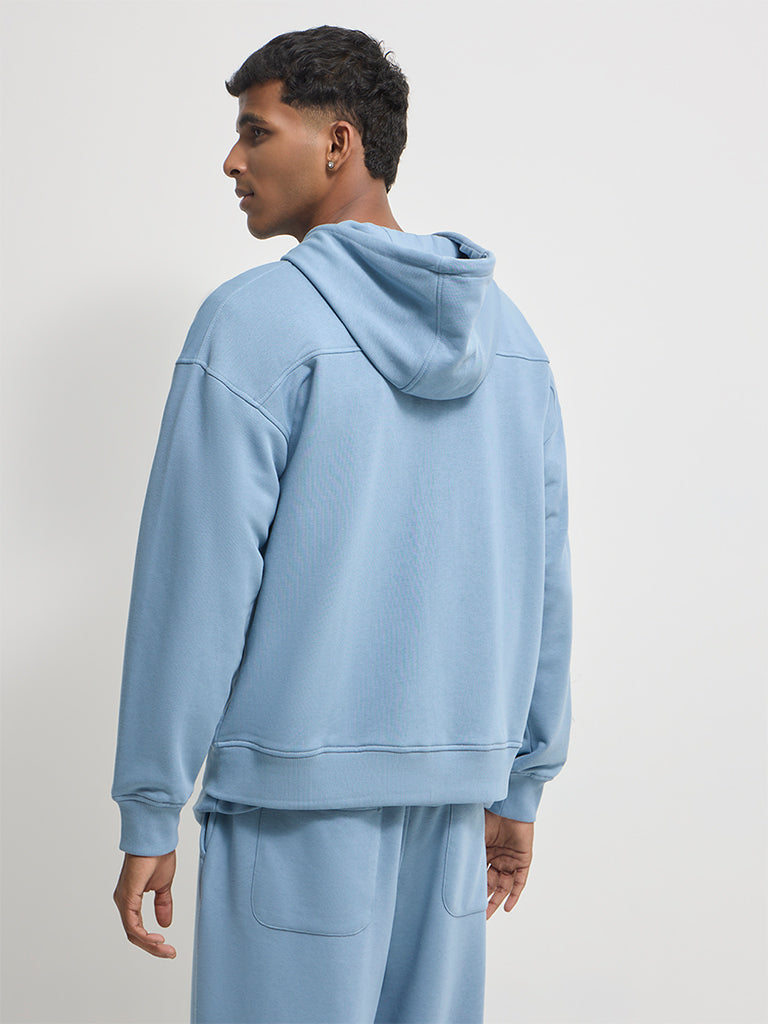 Boxy-Fit Typographic Hoodie