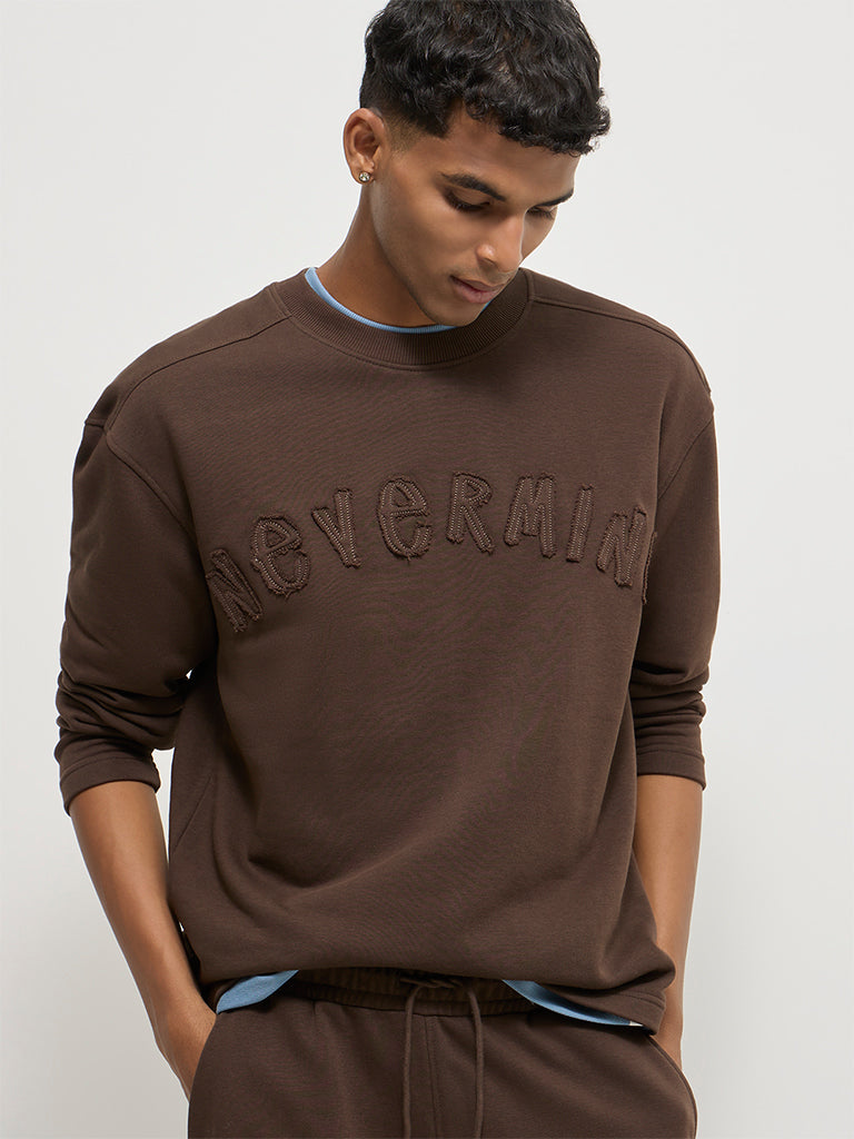 Regular-Fit Typographic Sweatshirt