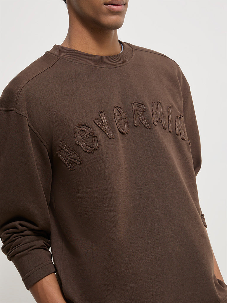 Regular-Fit Typographic Sweatshirt