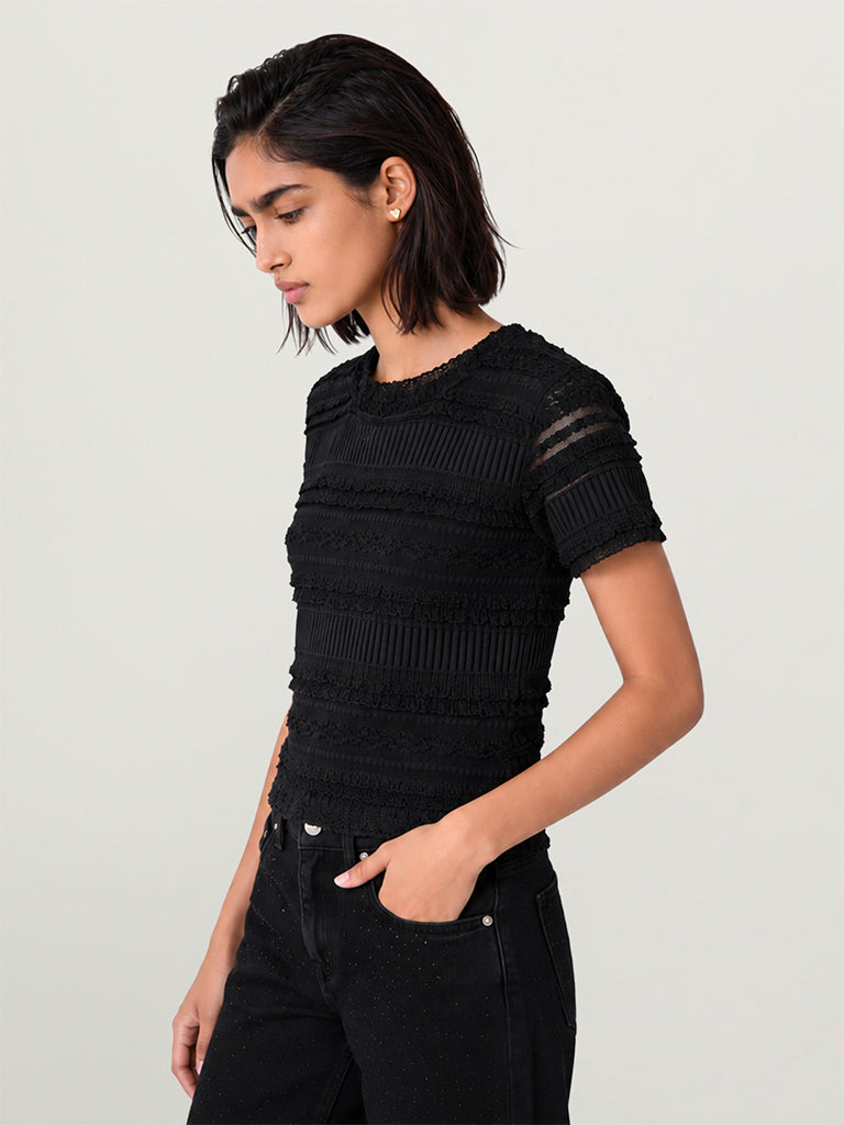 Fitted Textured Top