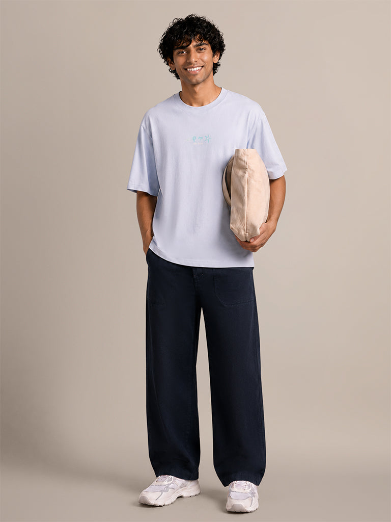Wide-Leg Track Pants