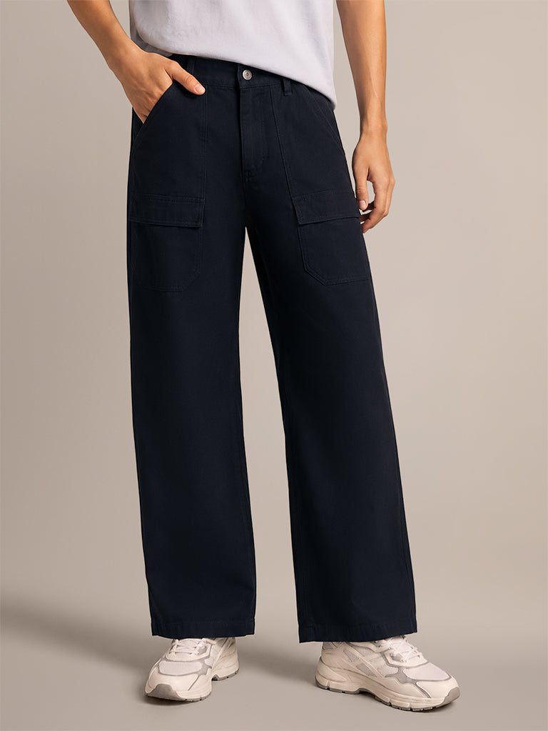 Wide-Leg Track Pants