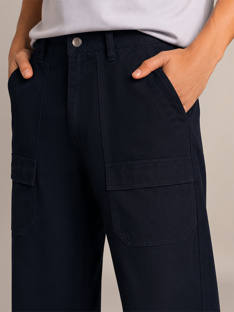 Wide-Leg Track Pants