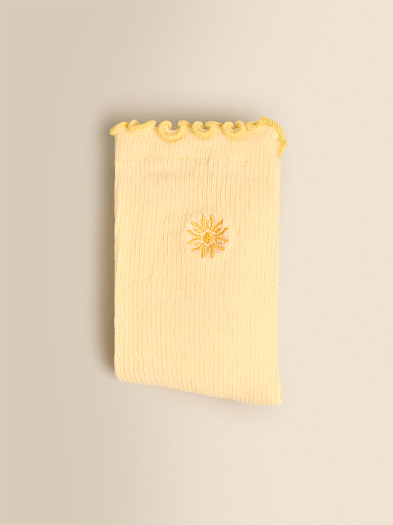 Embroidered Frill Socks (Pack of 3)
