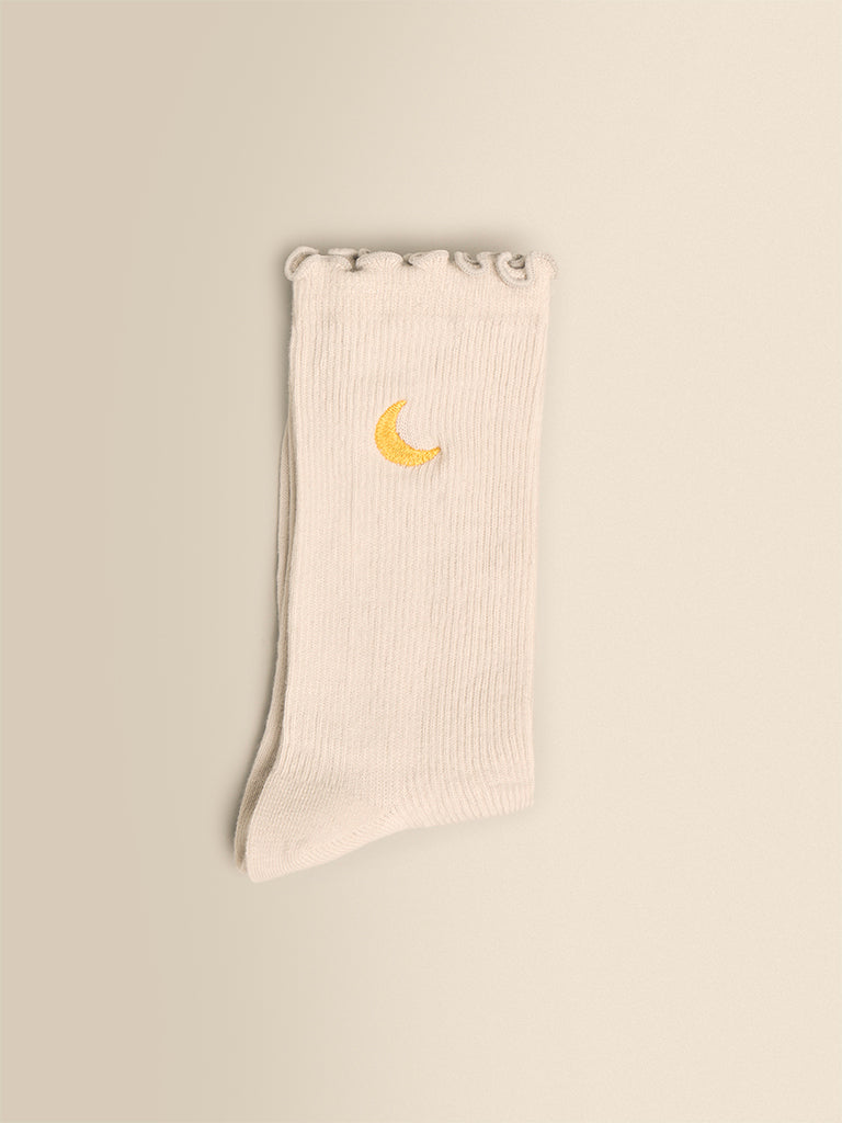 Embroidered Frill Socks (Pack of 3)