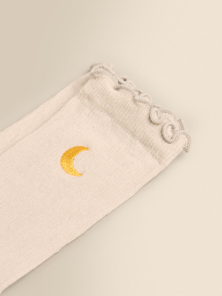 Embroidered Frill Socks (Pack of 3)